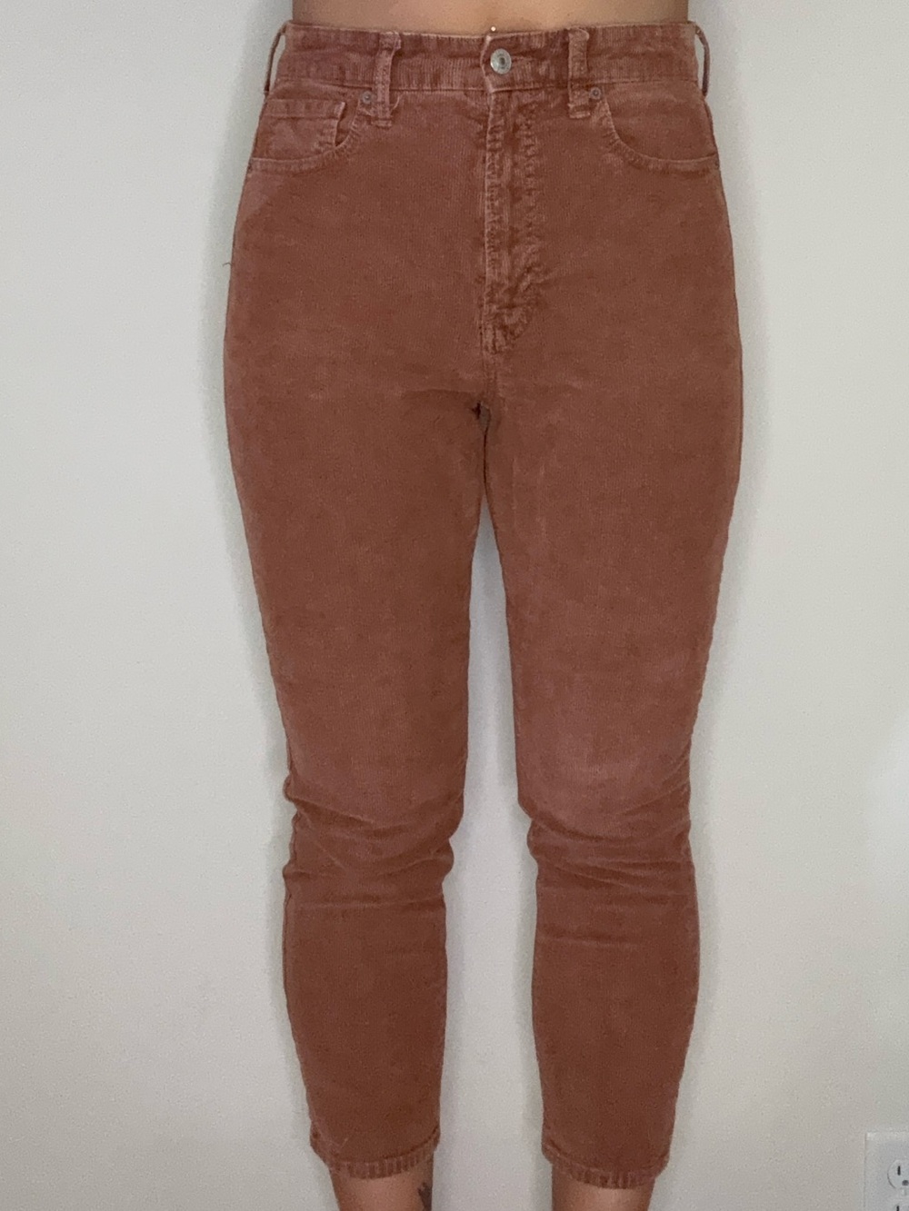 American Eagle High-Rise Slim Fit Women’s Jeans - Rust